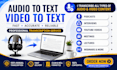 professionally transcribe audio and video