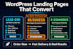 build a wordpress elementor landing page