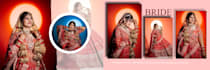 design premium wedding album pages and creative posters