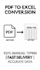 convert scanned PDF to excel with manual typing