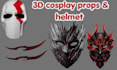 3d model custom cosplay masks helmets props and print ready stl for 3d printing