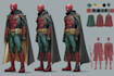 draw superhero character illustration