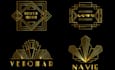 design a unique logo in art deco style