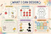 design kids educational worksheets bundle