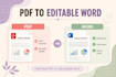 convert PDF to editable word documents