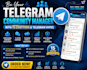 be your telegram community manager with 15 chatter telegram hypes