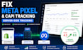 fix facebook meta pixel capi server side tracking, improve ecommerce stores emq