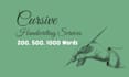 handwrite anything in neat and clean cursive writing in a handwritten document