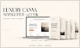 design luxury canva newsletter and ebook templates for substack and ghost