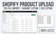 do shopify product upload csv file import bulk product upload seo listing