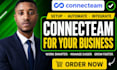 setup and automate connecteam with custom integrations
