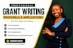 research, write grant proposal grant application small business grant writing