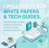 write b2b white papers, case studies, and saas content