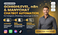 setup manychat chatbot gohighlevel sales funnel n8n automation