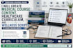 create medical course content, healthcare curriculum,