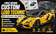 design custom lego technic cars and buildable moc models