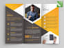 design editable canva trifold brochure template print ready bifold flyer
