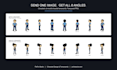 turn your character into a consistent 8 angle turnaround sheet