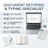 retype PDF documents and images into word or google docs