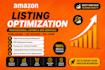 do amazon product listing creation and optimization