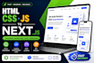 convert your HTML,CSS,javascript website to nextjs