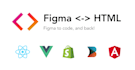 convert figma to react nextjs and tailwind css landing page
