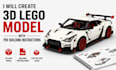 create custom 3d lego models with PDF building instructions