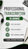 do accurate arabic audio transcription and typing fast