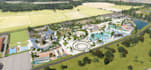 showcase urban resort, recreational hub,  amusement park, kids playground render