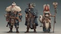 create dnd character art, 2d game character art