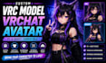 create a custom vrc model, vrchat avatar for PC and quest