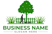 create a unique garden and landscaping logo design