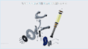 create 3d models and assemblies in PTC creo cad