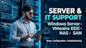 configure and troubleshoot windows server and vmware esxi