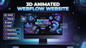 build an interactive 3d animated website with webflow, three js, gsap and webgl