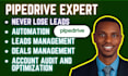 fix, setup pipedrive optimization expert automation email for you