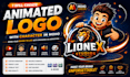 create animated logo with character in moho