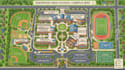 create international school campus map, academic layout, school master site plan