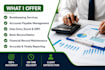 do bookkeeping, accounts payable and data entry