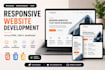 create a responsive website using HTML CSS and javascript