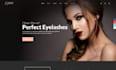 design squarespace lash technican website eyelash extensions beauty website
