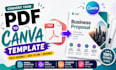 convert PDF to editable canva template with same layout