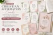 design christian affirmation card or scripture flashcards, prayer journal