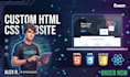 code a responsive  HTML, CSS website in vs code