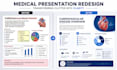 design medical presentation, scientific slides or healthcare case study deck