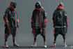 cyberpunk hacker character art