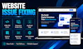 fix HTML, CSS, javascript, and responsive website issues