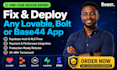 fix lovable ai lovable dev lovable website lovable app lovable shopify supabase