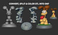 add color, split and slice stl to 3mf for bambu studio multicolor printing