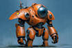 do anime style mecha robot illustrations